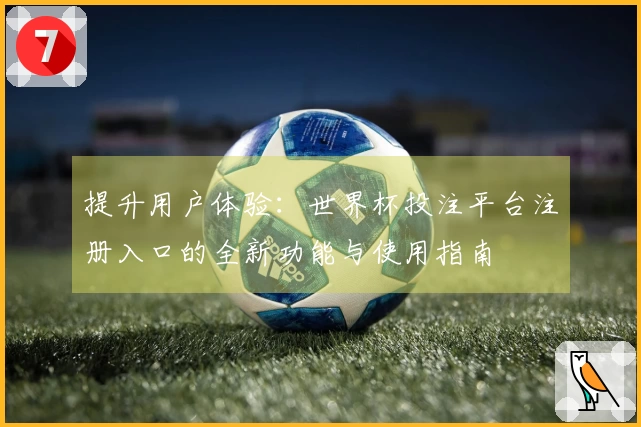 提升用户体验：世界杯投注平台注册入口的全新功能与使用指南